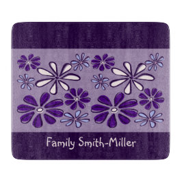 Tabla De Cortar Nombre de la familia de dibujos animados de flores