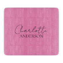 Nombre de monograma minimalista elegante rosa