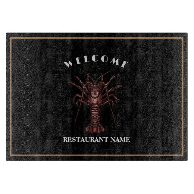Tabla De Cortar Nombre del logo del Lobster Restaurant (Anverso)