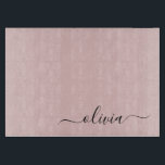 Tabla De Cortar Nombre del Monograma de Rubor Dusty Pink Moderne S<br><div class="desc">Tarjeta de recorte de nombres de monograma de escritura simple rosada con polvo de Rubor. Esto hace que la graduación perfecta, el cumpleaños, el boda, la ducha de novia, el aniversario, la ducha de bebé o la fiesta de soltera sea un regalo para alguien que ama el lujo glam y...</div>