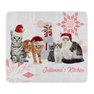 Tabla De Cortar Nombre personalizado de los gatos de vacaciones ro