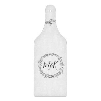 Tabla De Cortar Nombre personalizado Monogramas Pareja