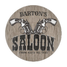 NOMBRE Personalizado Saloon del Revolver de armas 