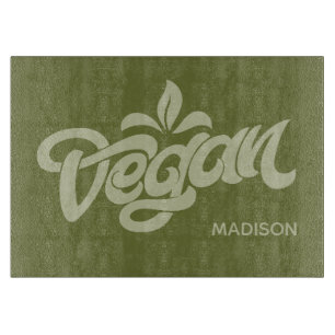 Tabla De Cortar Nombre personalizado vegano