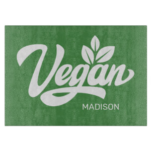 Tabla De Cortar Nombre personalizado y color vegan