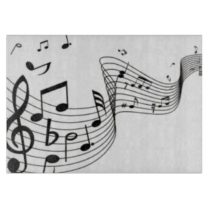Tabla De Cortar Notas de Música de Vidrio Geniales