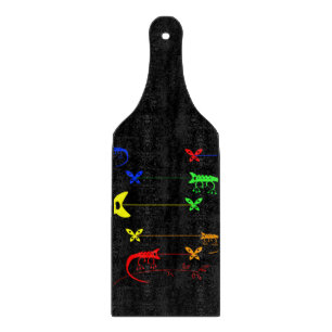 Tabla De Cortar Novedad Rainbow Chameleon Cutting Board