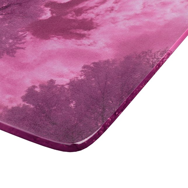 Tabla De Cortar Nube de infrarrojos Pinkish Hues (Borde)