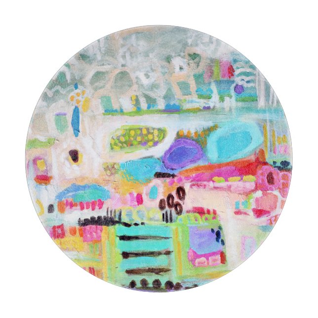 Tabla De Cortar Nubes abstractas (Anverso)