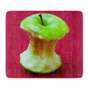 Tabla De Cortar Núcleo de manzana verde