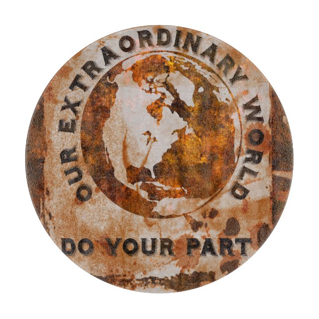 Tabla De Cortar Nuestro mundo extraordinario (Anverso)