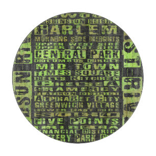 Tabla De Cortar NYC Vecindarios Verdes