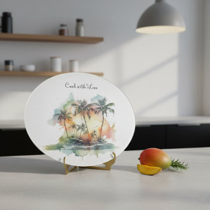 Tabla De Cortar Oasis Atardecer, personalizado