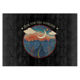 Tabla De Cortar Objetivo para el viaje en carretera en el horizont