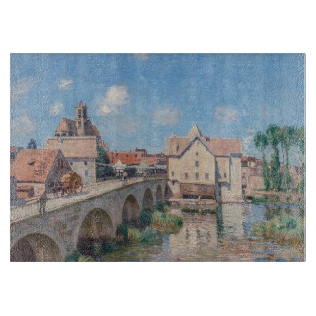 Tabla De Cortar Obra de arte de Alfred Sisley - Le Pont de Moret (Anverso)
