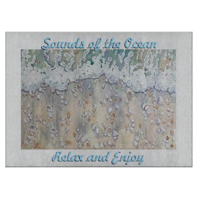 Tabla De Cortar Ocean Surf Cutting Board (Anverso)