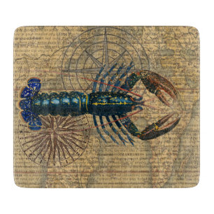 Tabla De Cortar Océano de mariscos de langosta