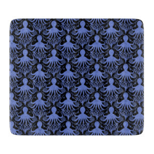 Tabla De Cortar Octopus (fondo oscuro)