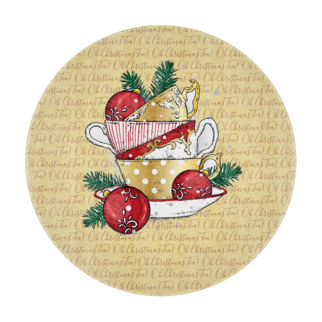 Tabla De Cortar ¡Oh Navidades Tea! (Anverso)
