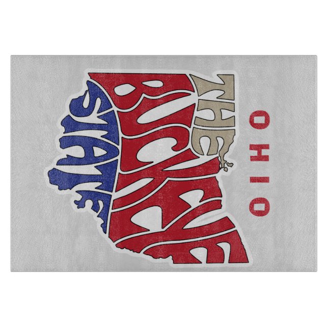 Tabla De Cortar Ohio Nickname Word Art (Anverso)