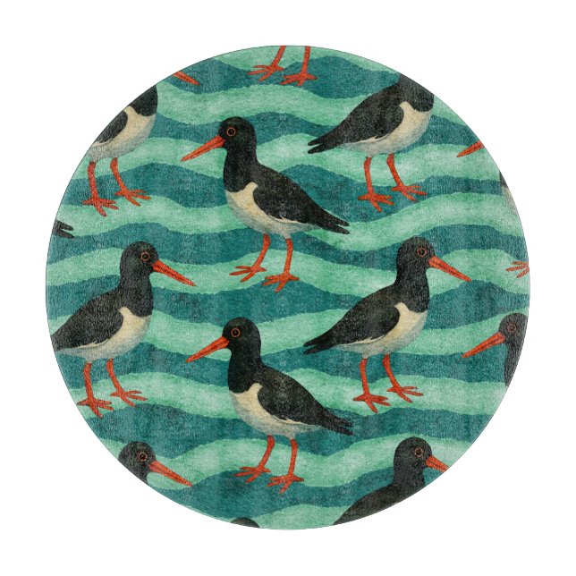 Tabla De Cortar Ojo Capturando Ostras Catcher (Anverso)