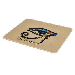 Tabla De Cortar Ojo de Horus sobre papiro, jeroglíficos egipcios