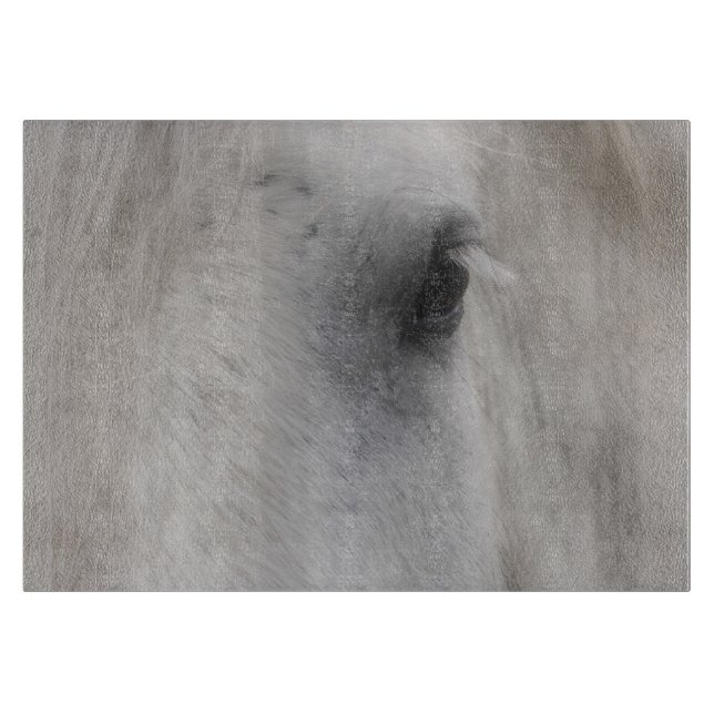 Tabla De Cortar Ojo de oso blanco de caballo (Anverso)