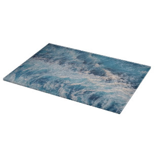 Tabla De Cortar Olas azules del océano