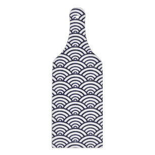 Tabla De Cortar Olas Azules Japonesas Seigaiha Mar