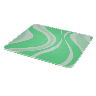 Tabla de cortar olas verdes