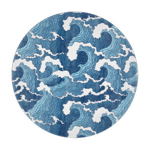 Tabla De Cortar Ondas abstractas