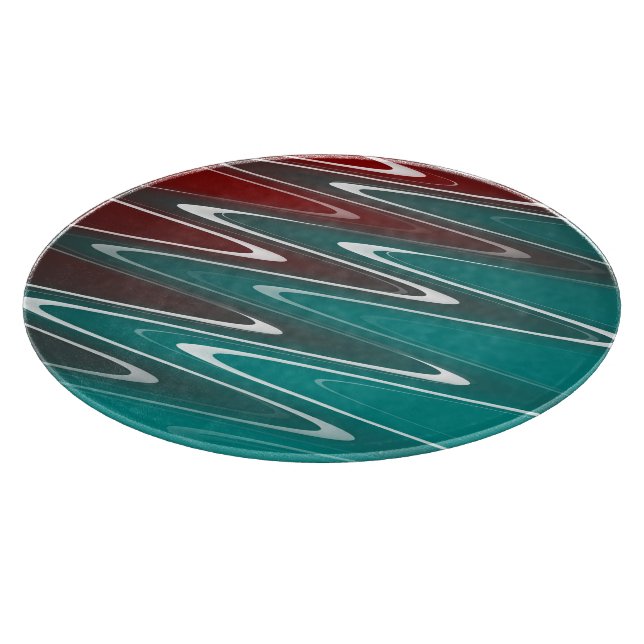 Tabla De Cortar Ondas blancas (Borde)