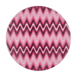 Tabla De Cortar Ondas en rosa