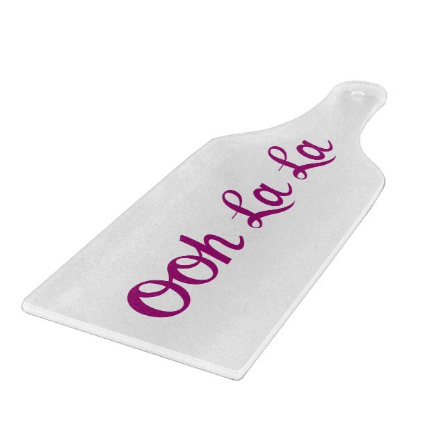 Tabla De Cortar Ooh La La Script Magenta (Borde)