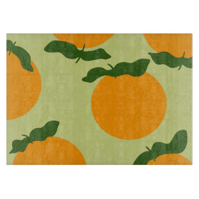 Tabla De Cortar Orange pattern design (Anverso)