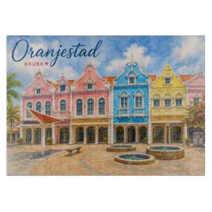 Tabla De Cortar Oranjestad Aruba Isla del Caribe Viaje Recuerdo