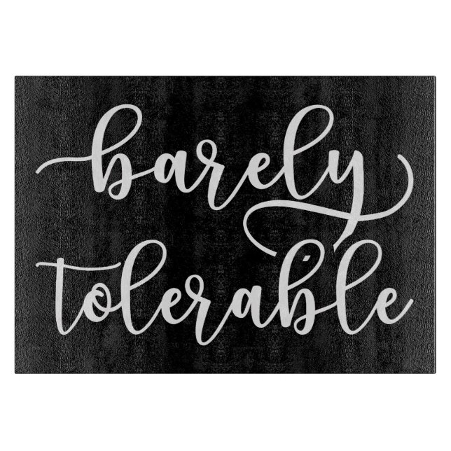 Tabla De Cortar Orgullo Y Prejuicio - Apenas Tolerable (Anverso)