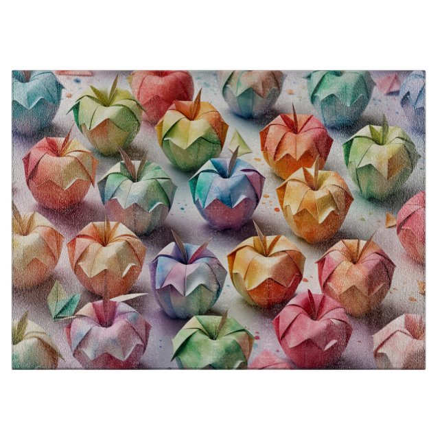 Tabla De Cortar Origami Apples (Anverso)