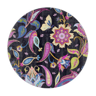 Tabla De Cortar Ornamento floral sin foco de Paisley en India
