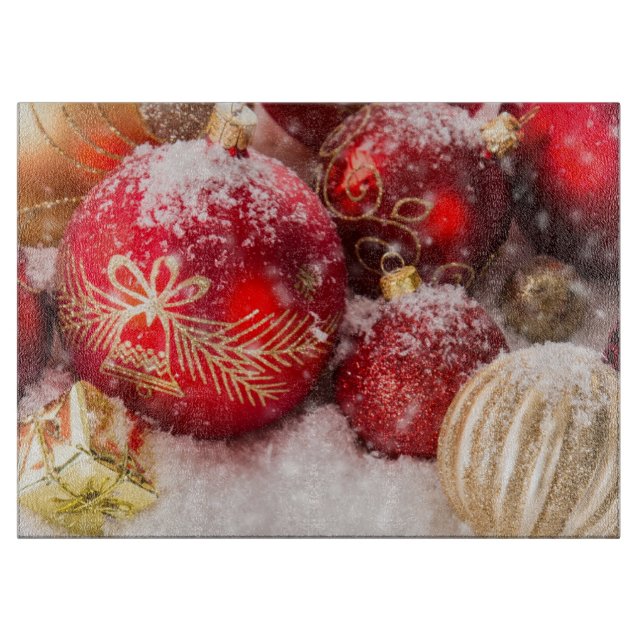 Tabla De Cortar Ornamentos de Navidad (Anverso)