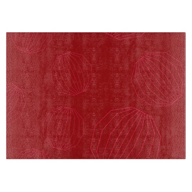 Tabla De Cortar Ornamentos navideños simples, modernos y fluidos (Anverso)