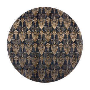 Tabla De Cortar Oro negro Art Deco: Retro.