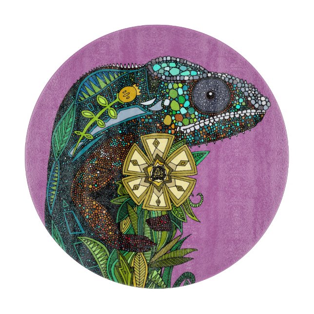 Tabla De Cortar orquídea camaleónica (Anverso)