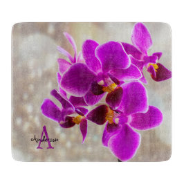 Tabla De Cortar Orquídea Púrpura