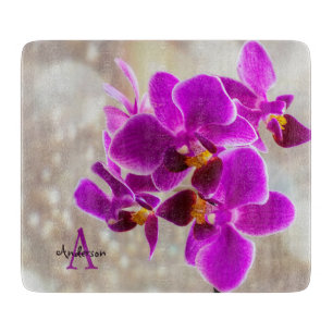 Tabla De Cortar Orquídea Púrpura
