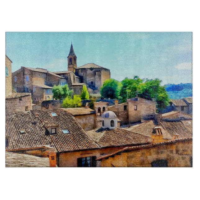 Tabla De Cortar Orvieto Italia Hillside (Anverso)