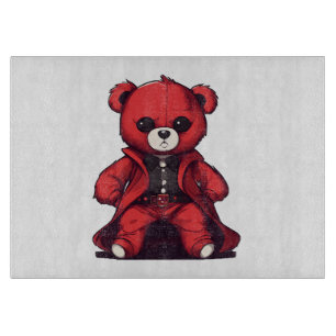Tabla De Cortar Osito de peluche rojo lindo