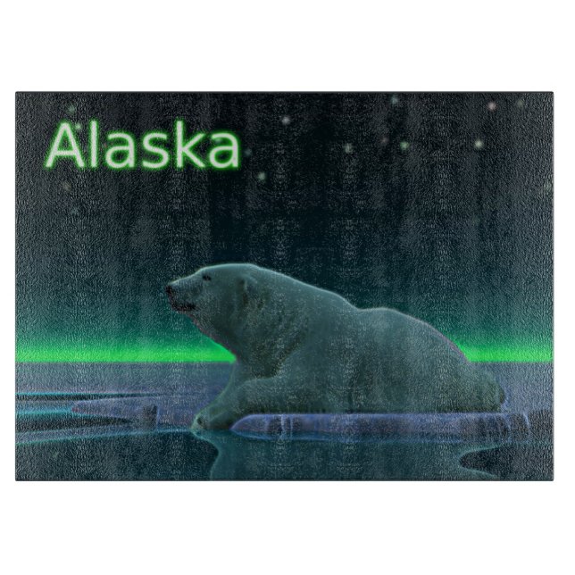 Tabla De Cortar Oso polar del borde del hielo (Anverso)