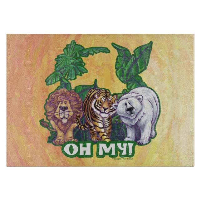 Tabla De Cortar Osos de tigres de leones Oh Mi (Anverso)