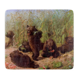 Tabla De Cortar Osos en el parche de sandía (por W.H. Beard)